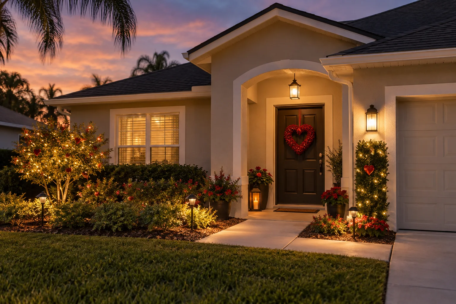 Tasteful lighting and decorations for another seasonal celebration